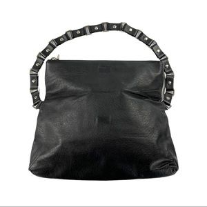 Wilsons Black Leather Maxima Shoulder Bag Handbag Purse